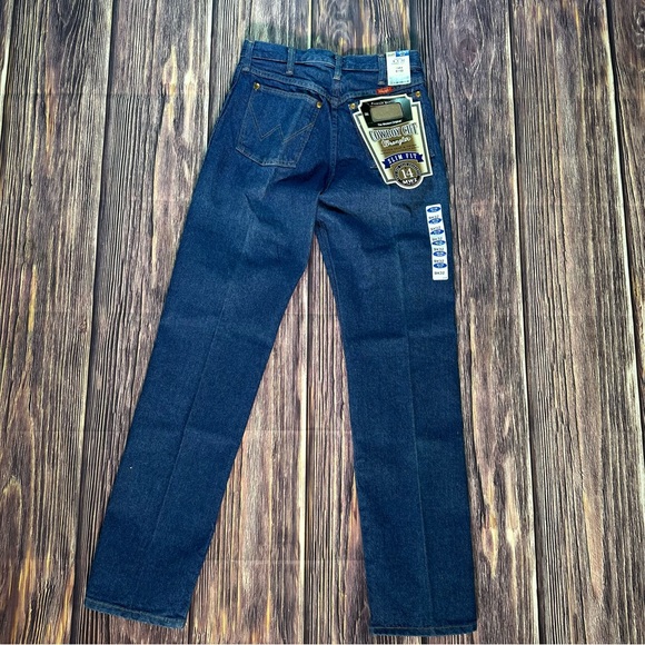 NWT Vtg Wrangler Cowboy Cut High Rise Jeans Slim Fit Women's Blue Denim 14MWZG - Picture 1 of 8